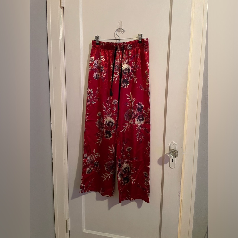Gilligan & O’Malley Silky Res Floral Drawstring Pajama Pants Sz. XS